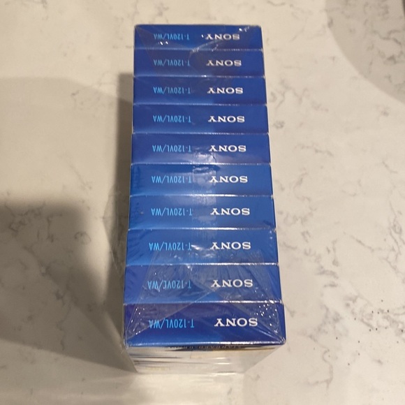 Sony 6hr brilliant color and sound 10 pack blank VHS NEW - Picture 6 of 6